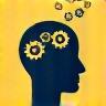 Icon representing a person with gear ideas, symbolizing expertise.