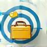 Icon representing a target or professional briefcase.